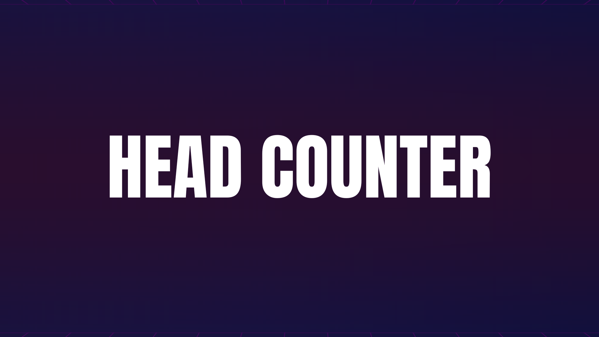 head counter